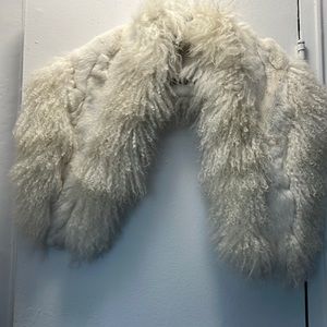 Adrienne Landau  Mongolian fur stole